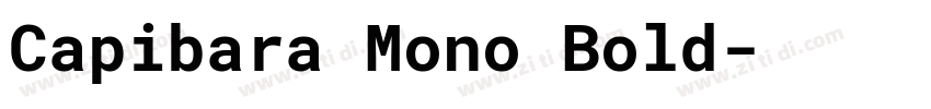 Capibara Mono Bold字体转换